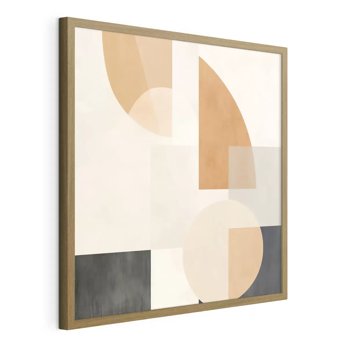 Poster Geometría artística que combina formas circulares y lineales f46665
