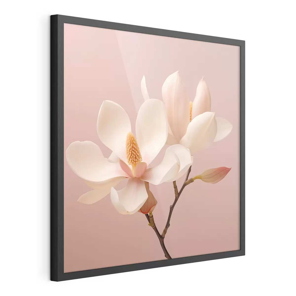 Poster Delicados pétalos de flores en una paleta de colores pastel f46666