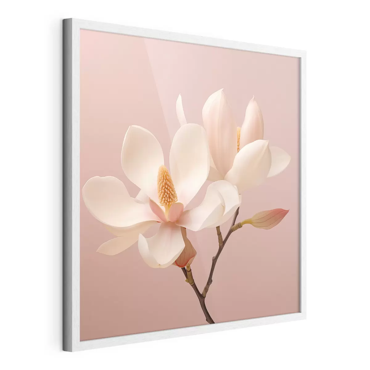 Poster Delicados pétalos de flores en una paleta de colores pastel f46666