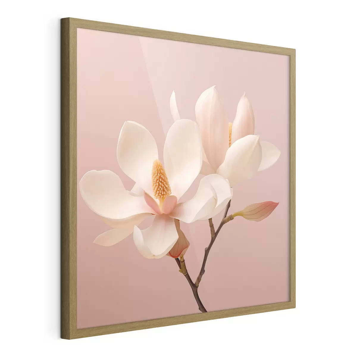 Poster Delicados pétalos de flores en una paleta de colores pastel f46666