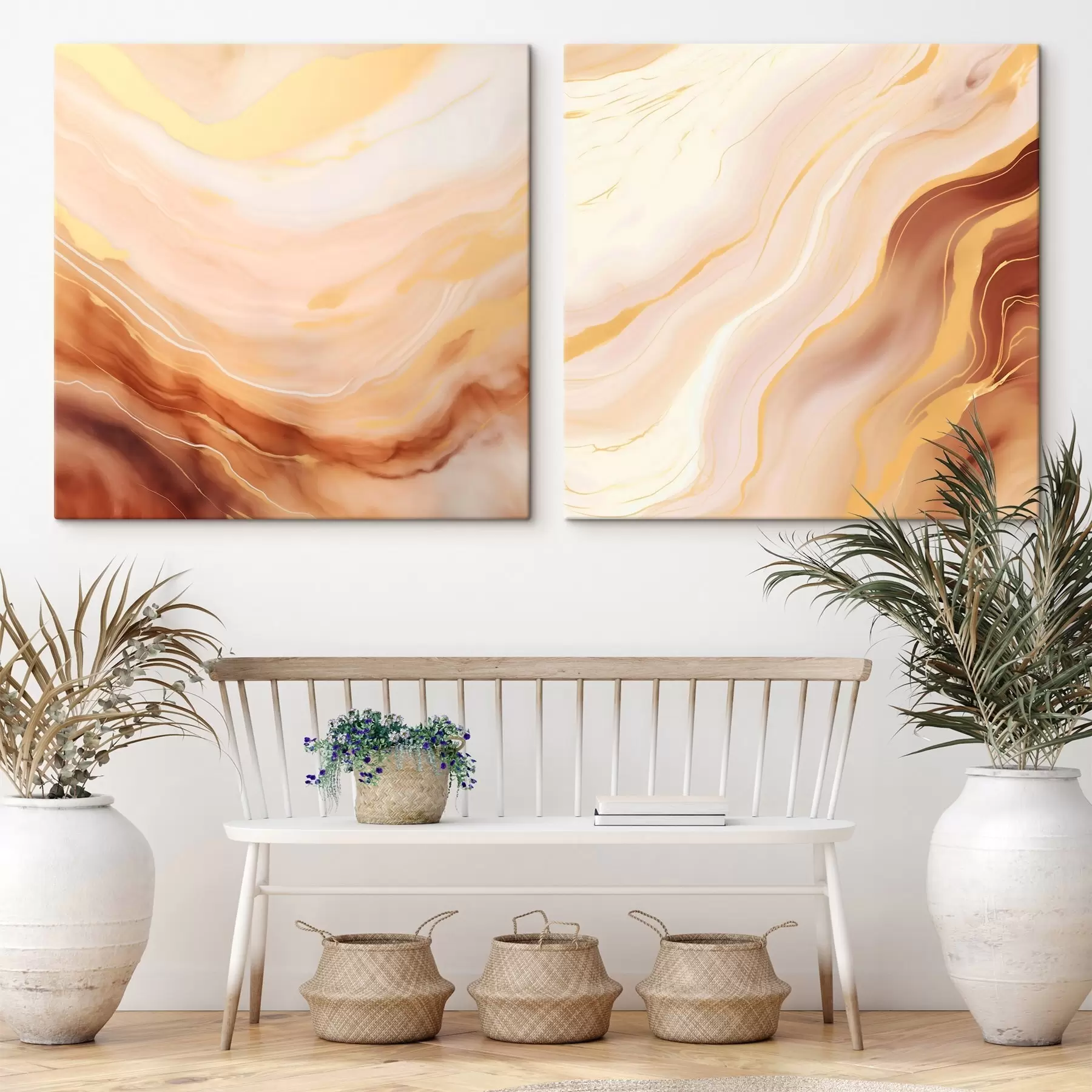 murales de pared Estructuras ligeramente onduladas con técnica de acuarela. m00991