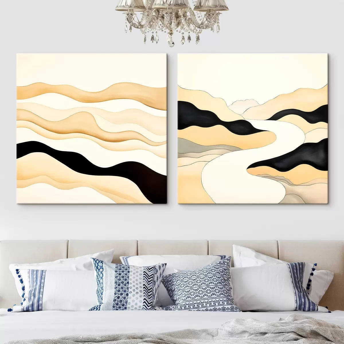 murales de pared Formas abstractas inspiradas en ritmos naturales m00992