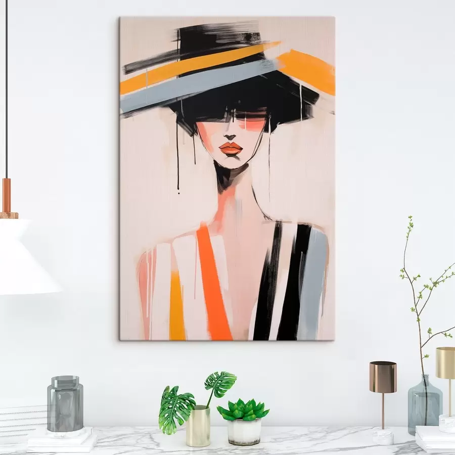 murales de pared Retrato cubista s46809