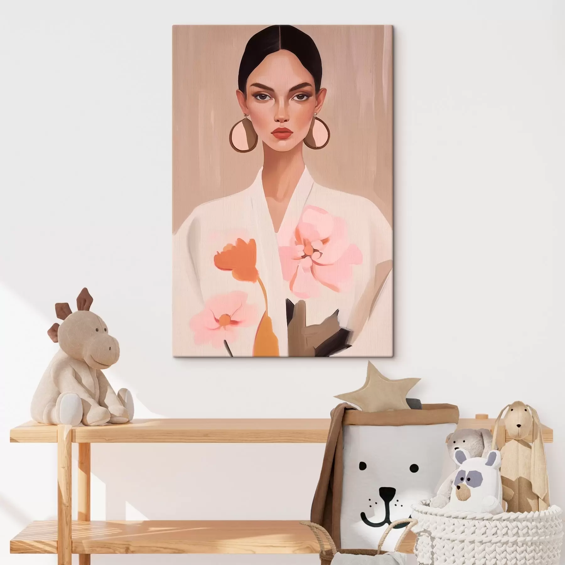 murales de pared Retrato de una niña s46815