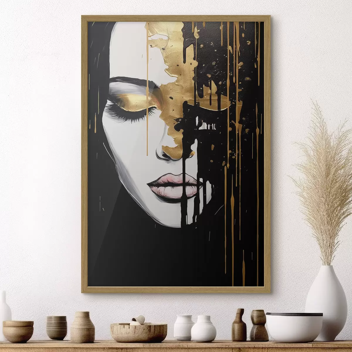 Poster Retrato abstracto de una niña f46803