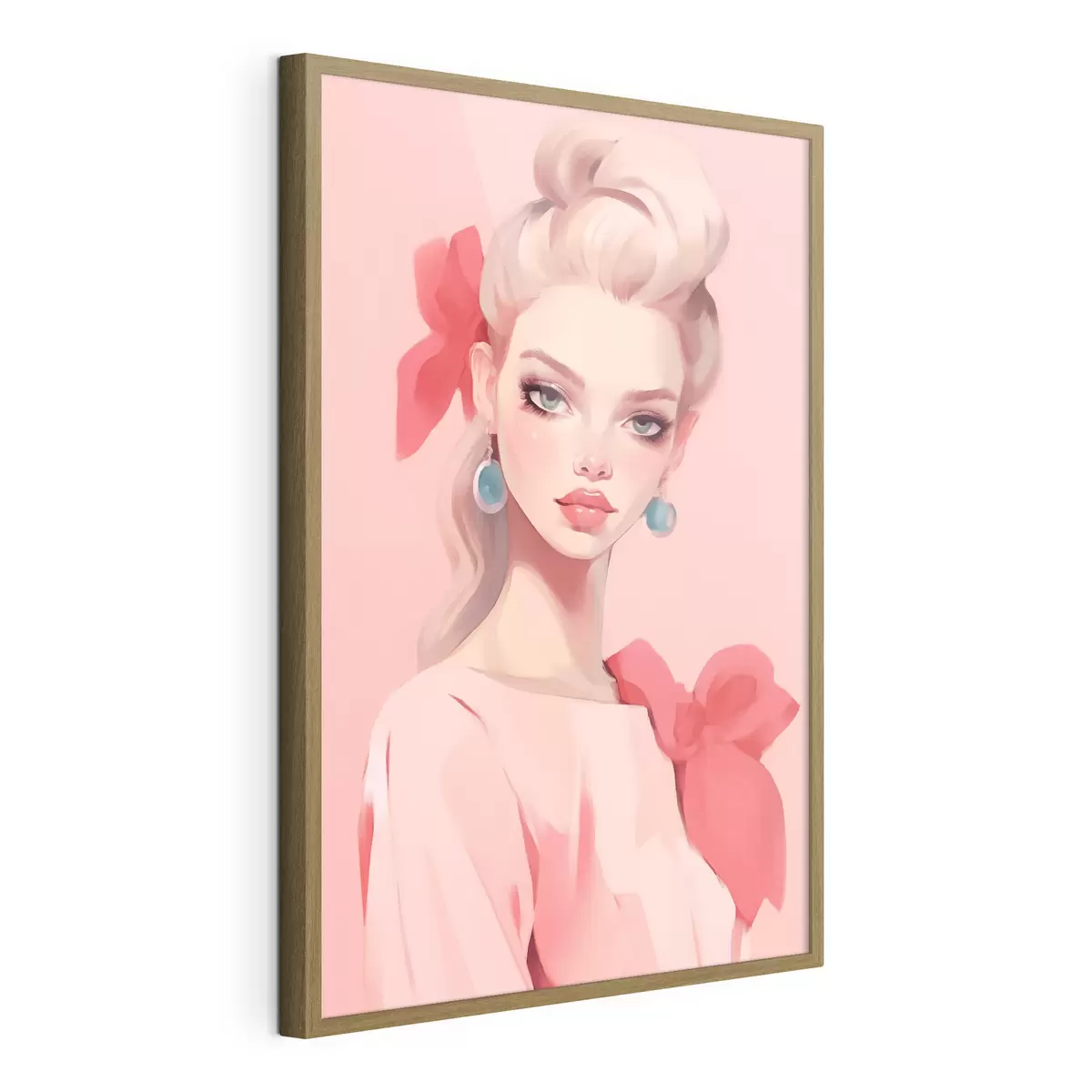 Poster Chica de rosa f46804