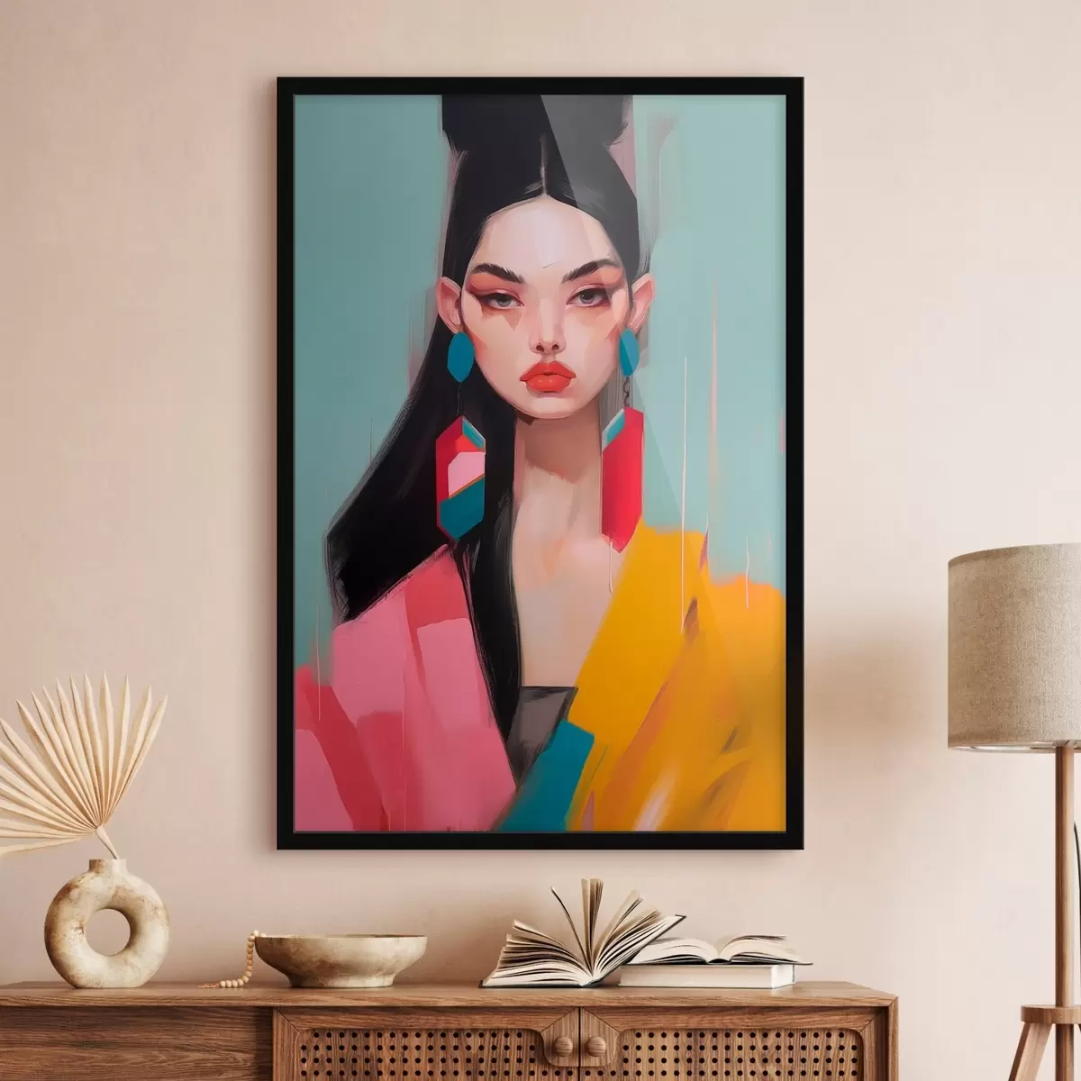 Poster Retrato abstracto de moda f46808