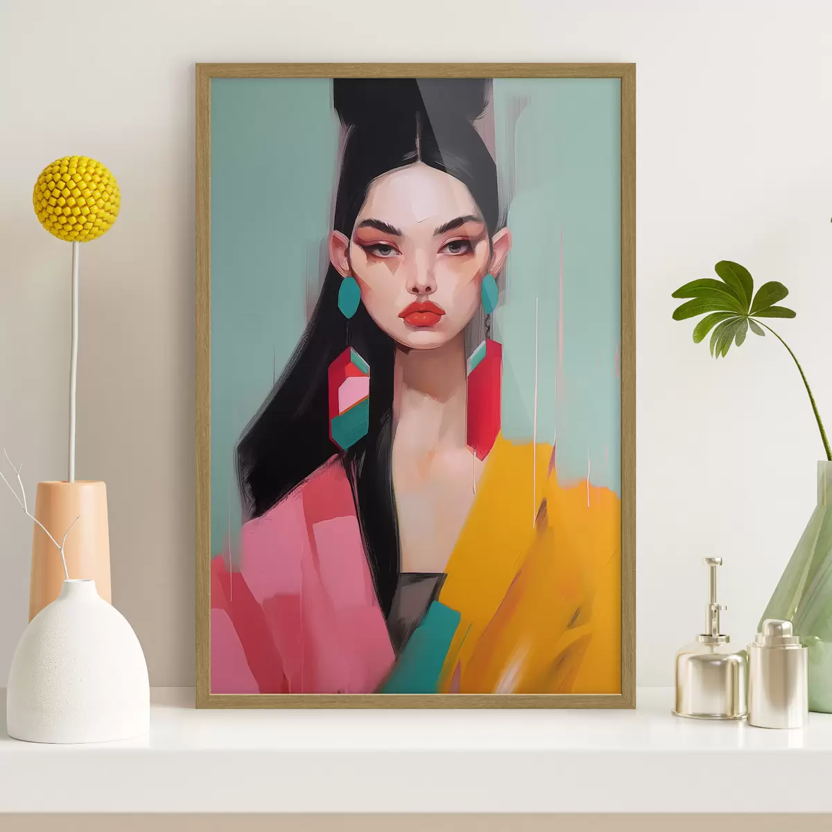 Poster Retrato abstracto de moda f46808