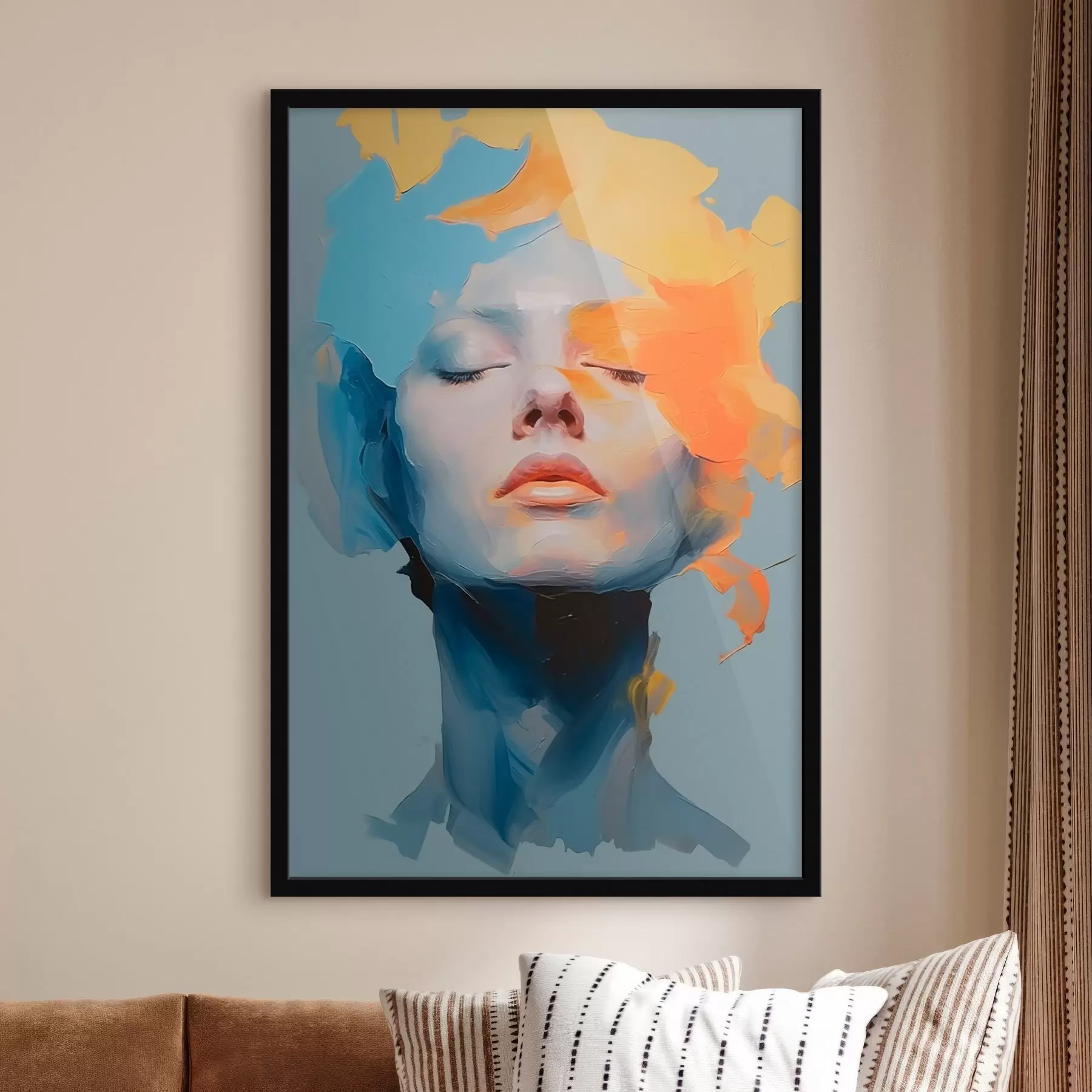 murales de pared Chica en pintura f46810