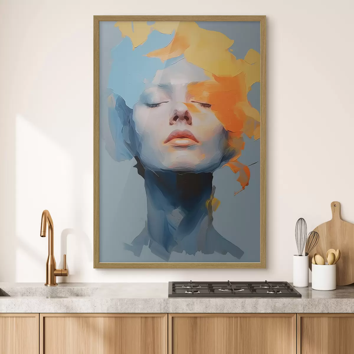 Poster Chica en pintura f46810