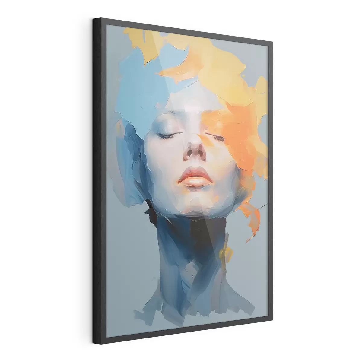 Poster Chica en pintura f46810