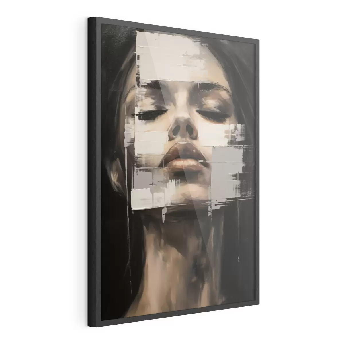 Poster Retrato abstracto con efecto difuminado f46811