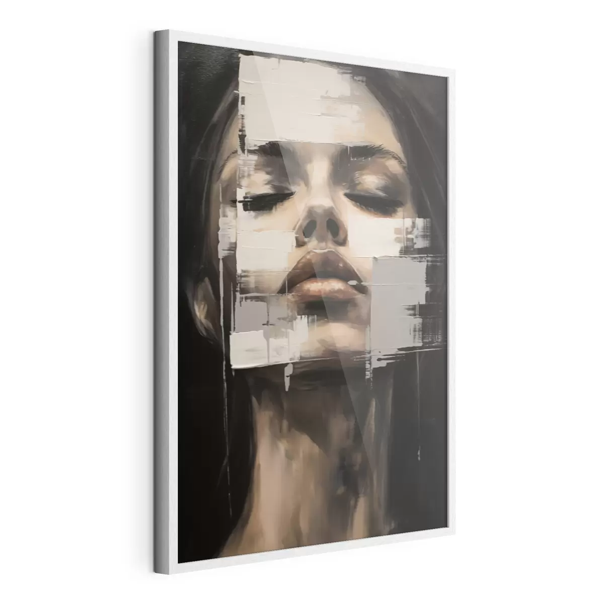 Poster Retrato abstracto con efecto difuminado f46811