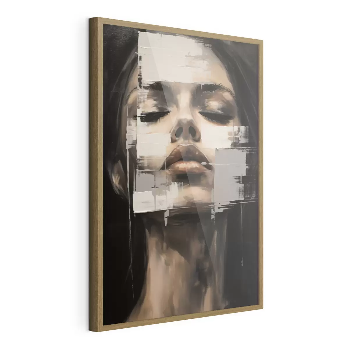 Poster Retrato abstracto con efecto difuminado f46811
