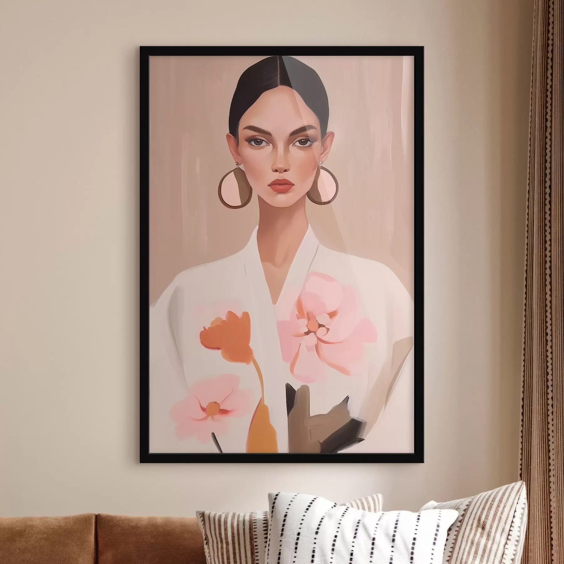 murales de pared Retrato de una niña f46815