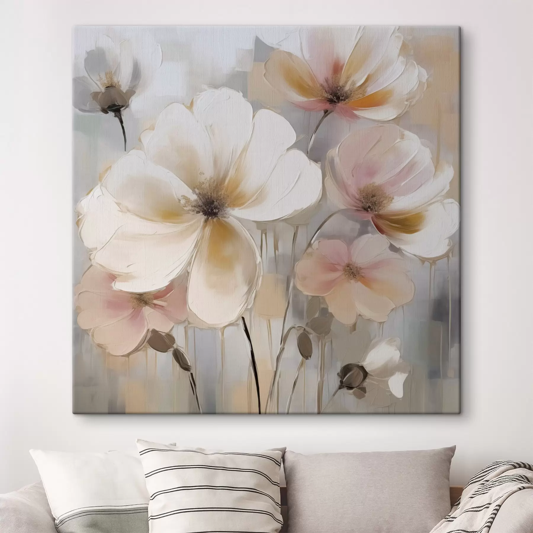 murales de pared Flores primitivas s46831