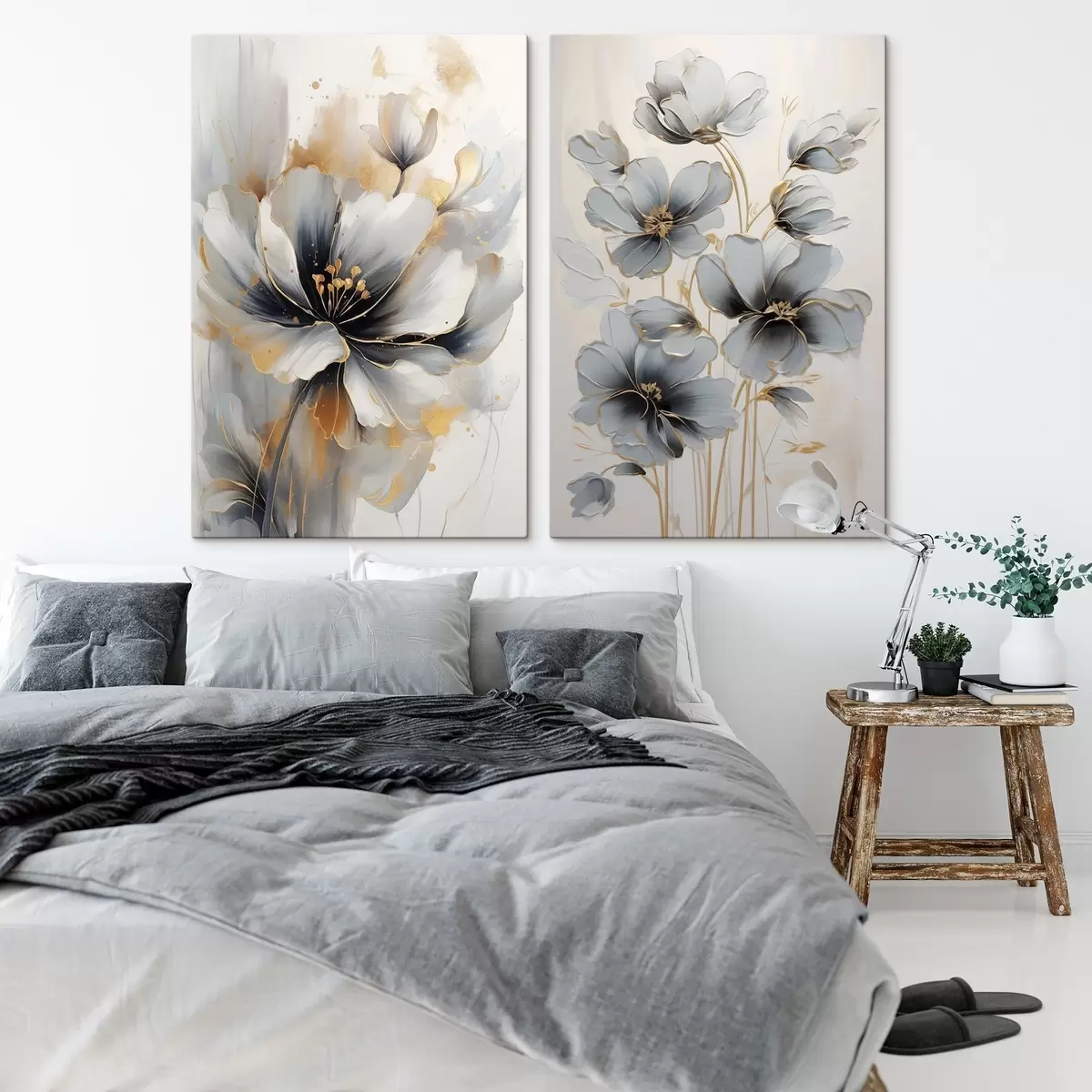 murales de pared flores abstractas m01043