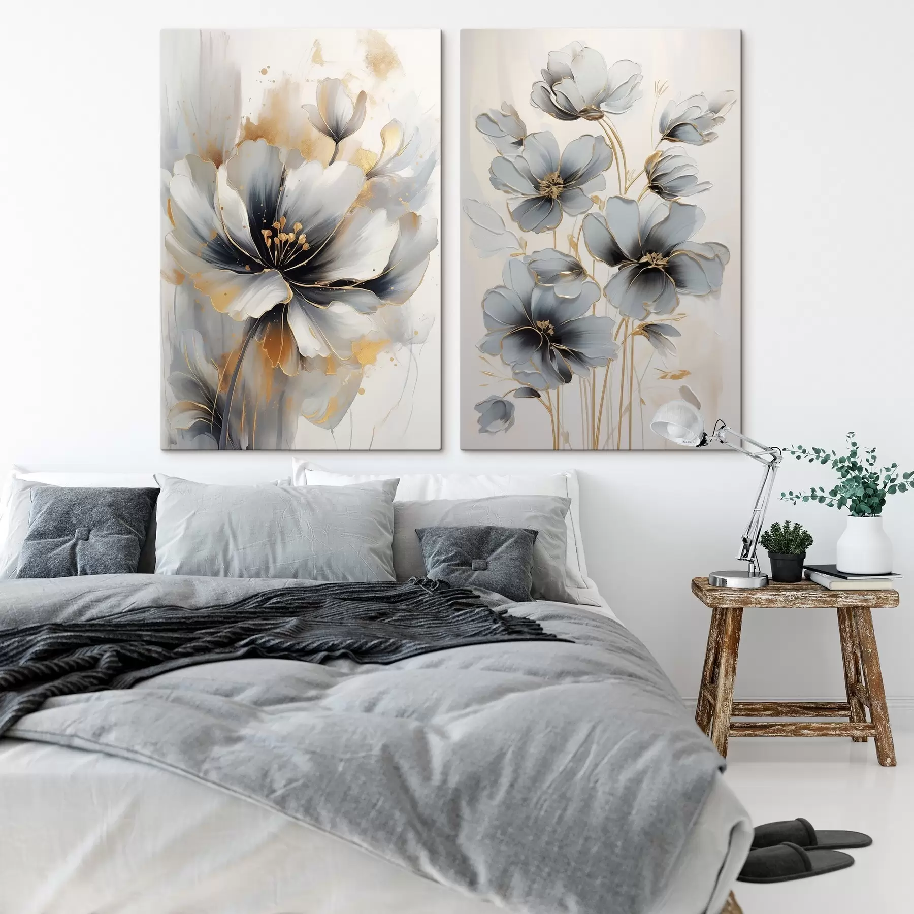 murales de pared flores abstractas m01043