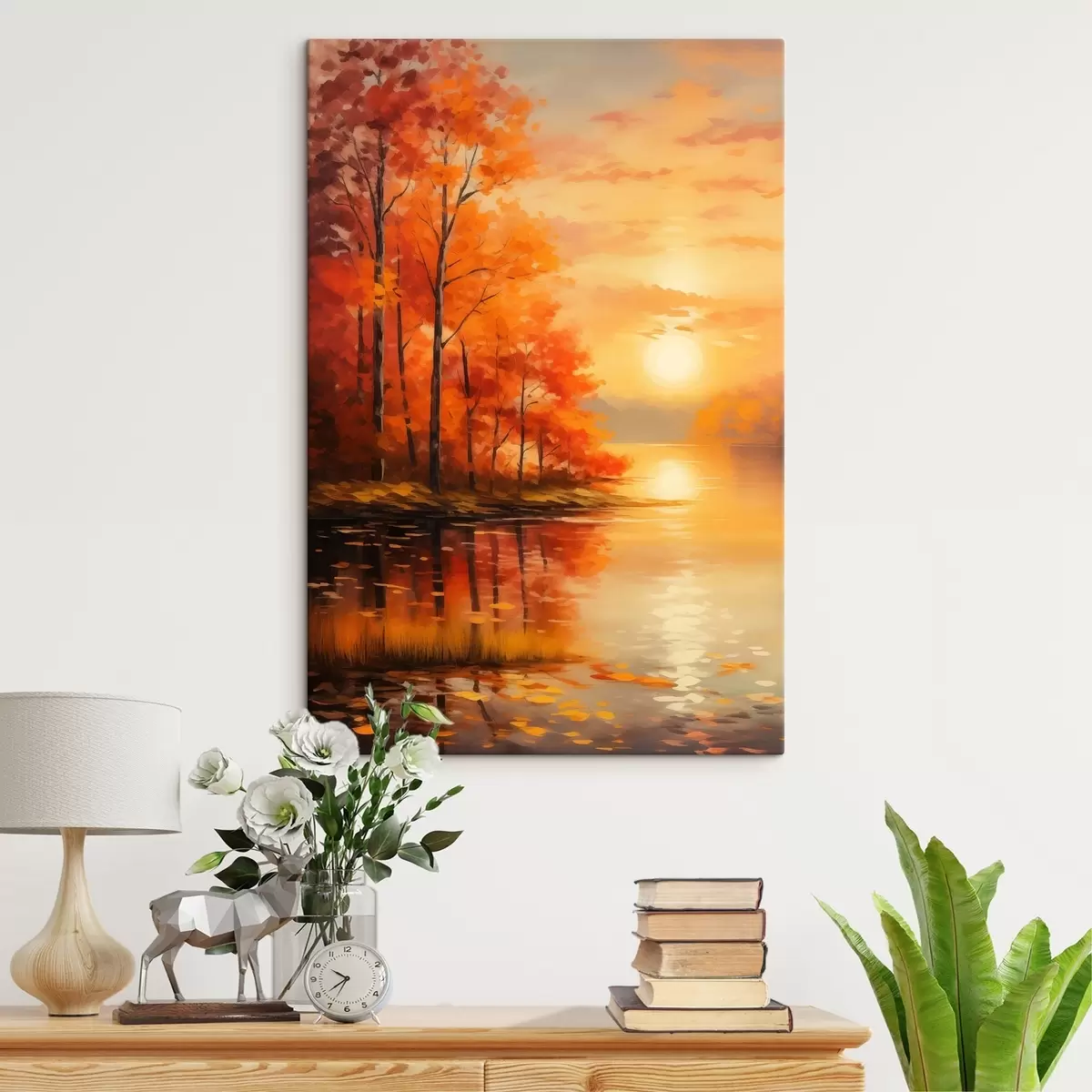 murales de pared Bosque otoñal s46771