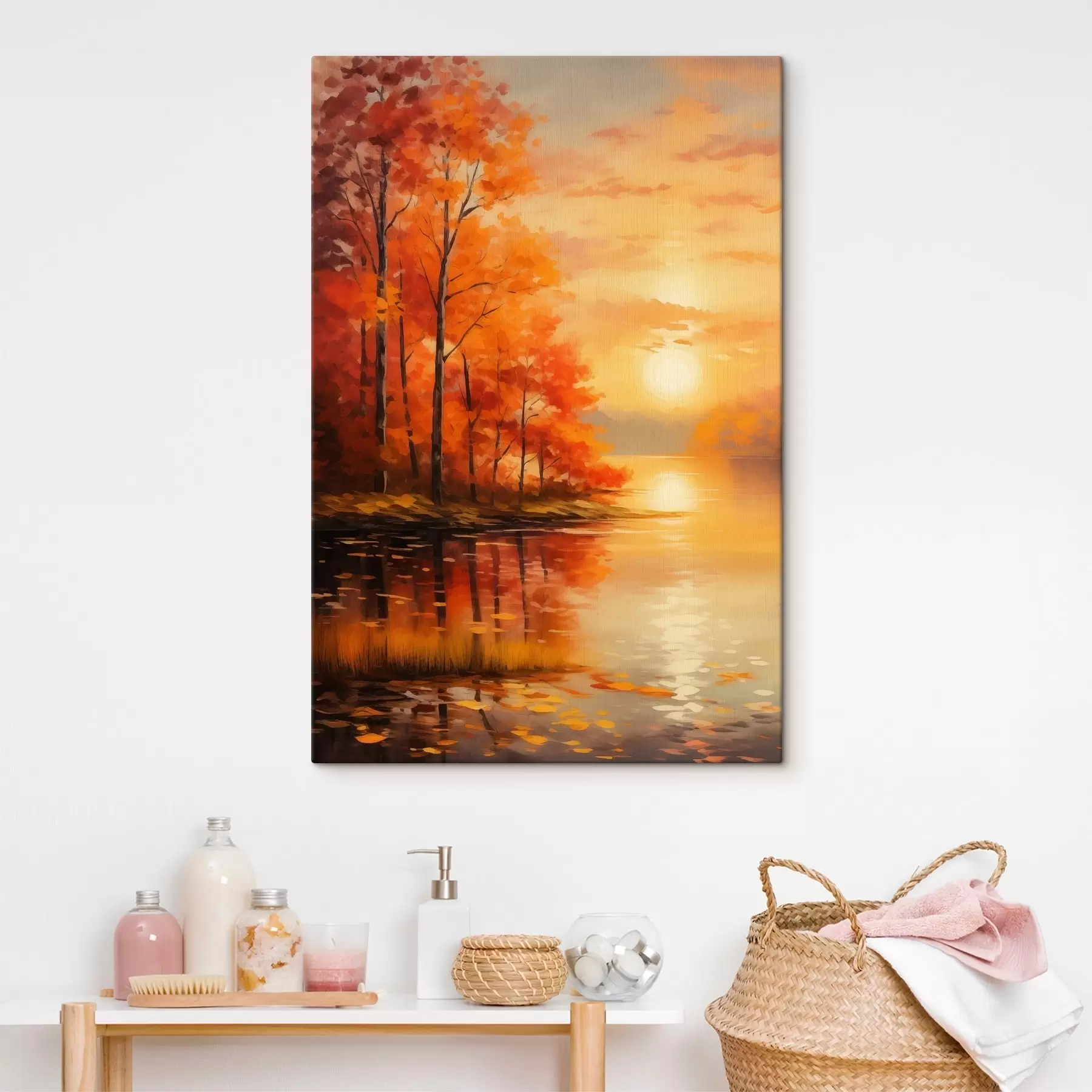 murales de pared Bosque otoñal s46771