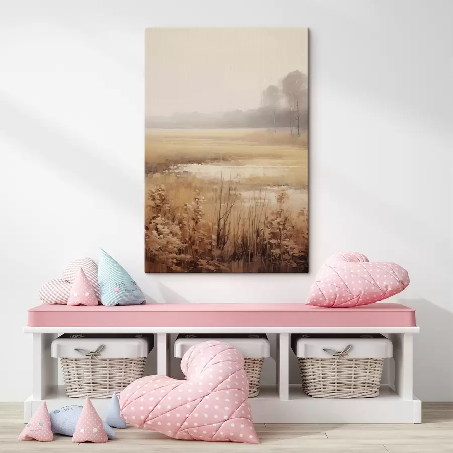 murales de pared Flores secas en un campo s46780