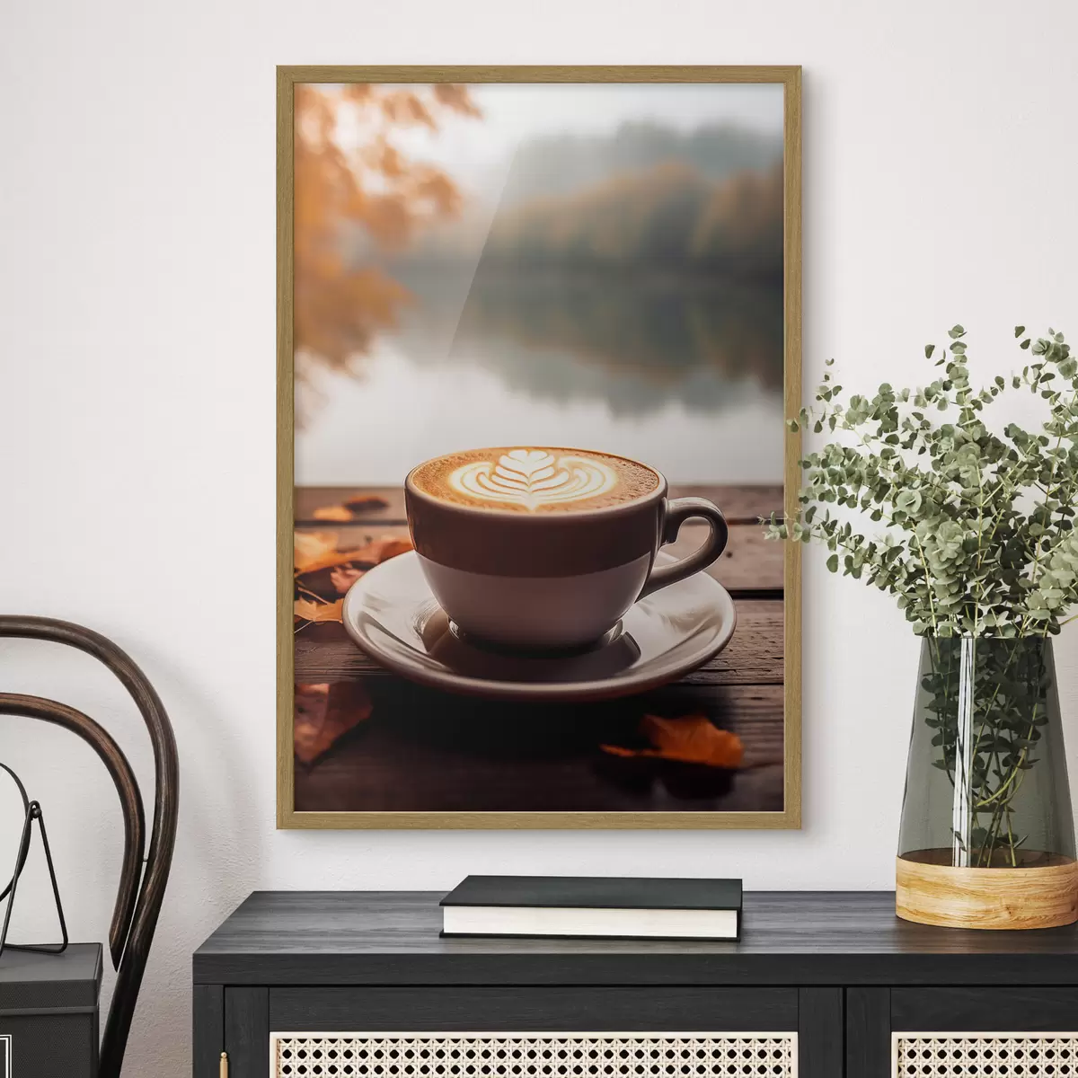 Poster Cappuccino aromático, café f46775
