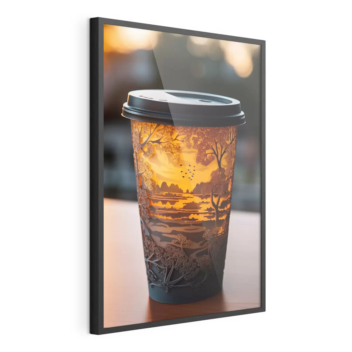 Poster Vaso de café con motivo natural f46776