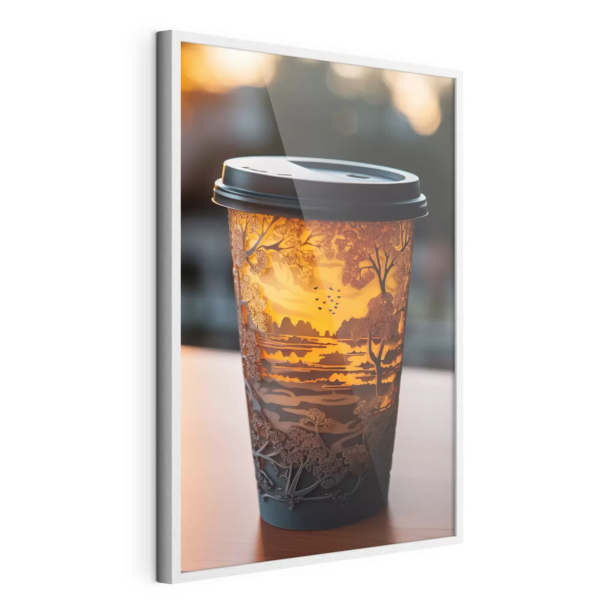 Poster Vaso de café con motivo natural f46776