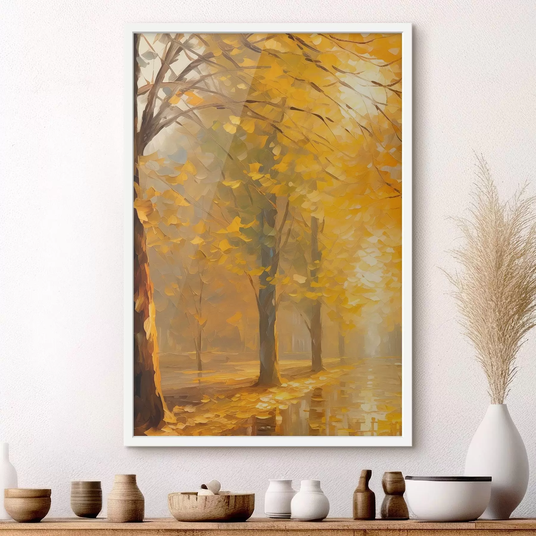 murales de pared Parque otoñal f46777