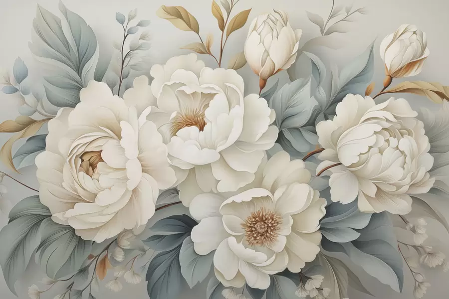 murales de pared Un ramo de peonías w04979