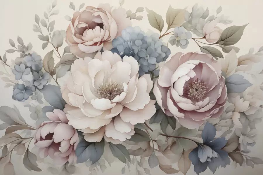 murales de pared Flores delicadas w04982