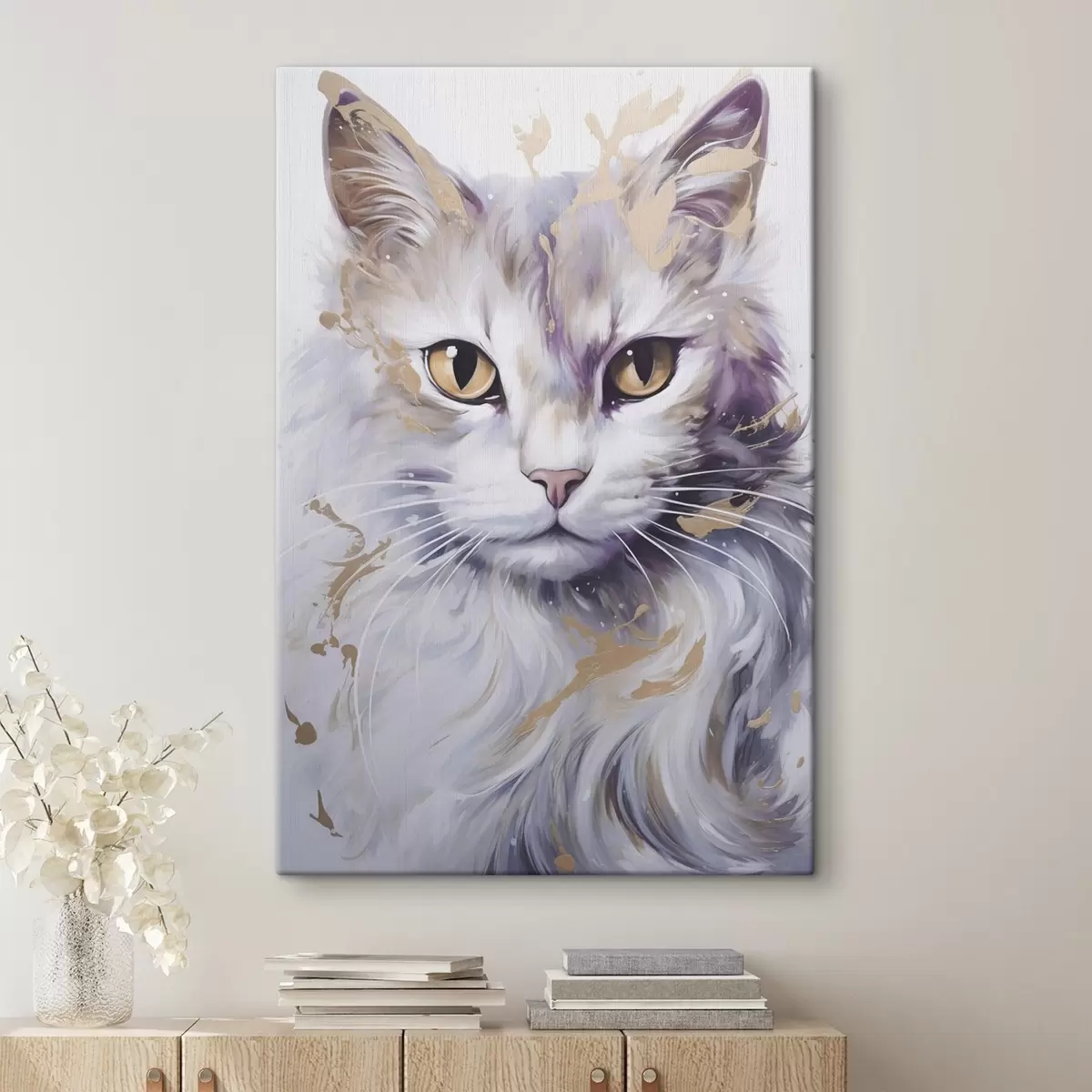 murales de pared gato abstracto s46837