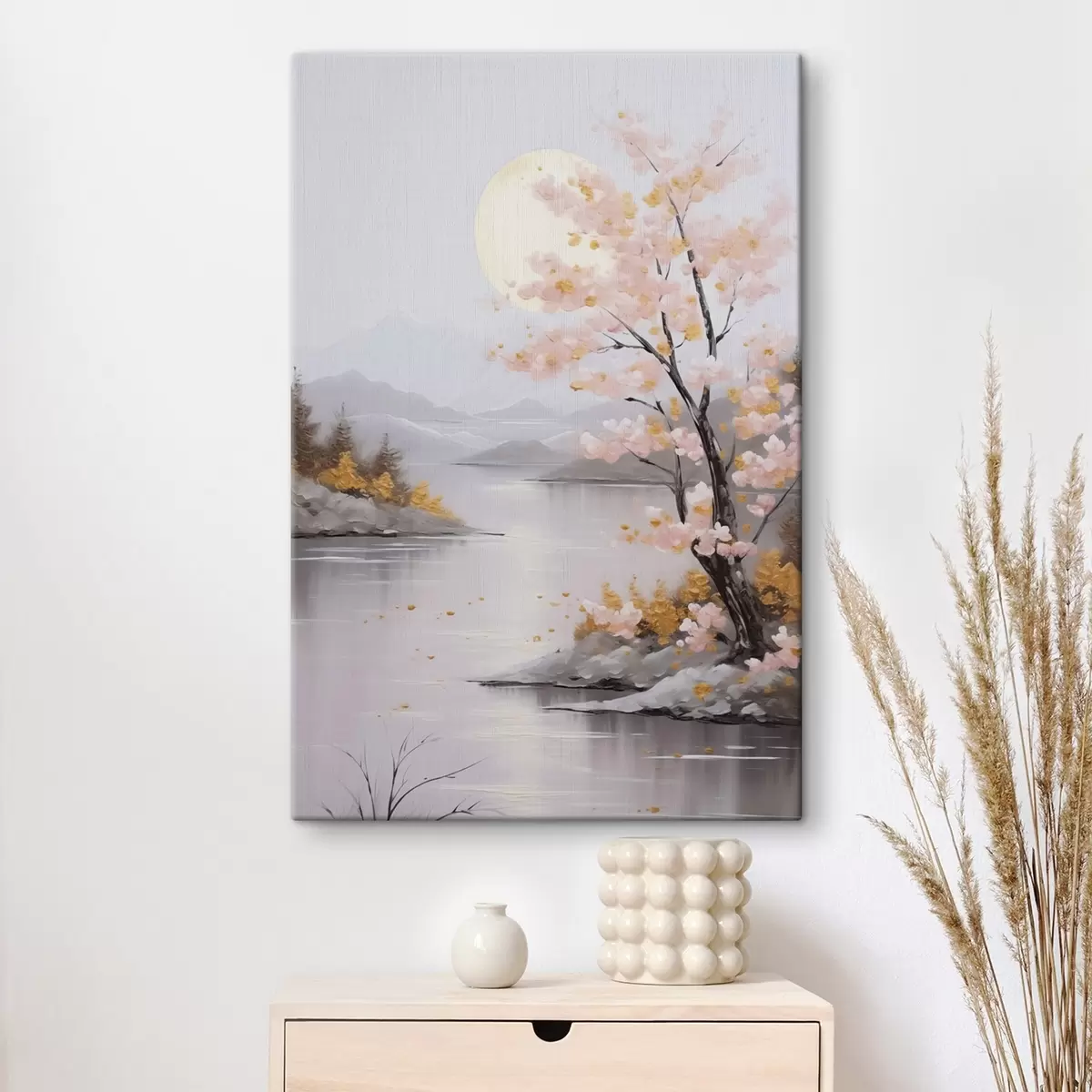 murales de pared Imitación abstracta de un paisaje pintado s46840