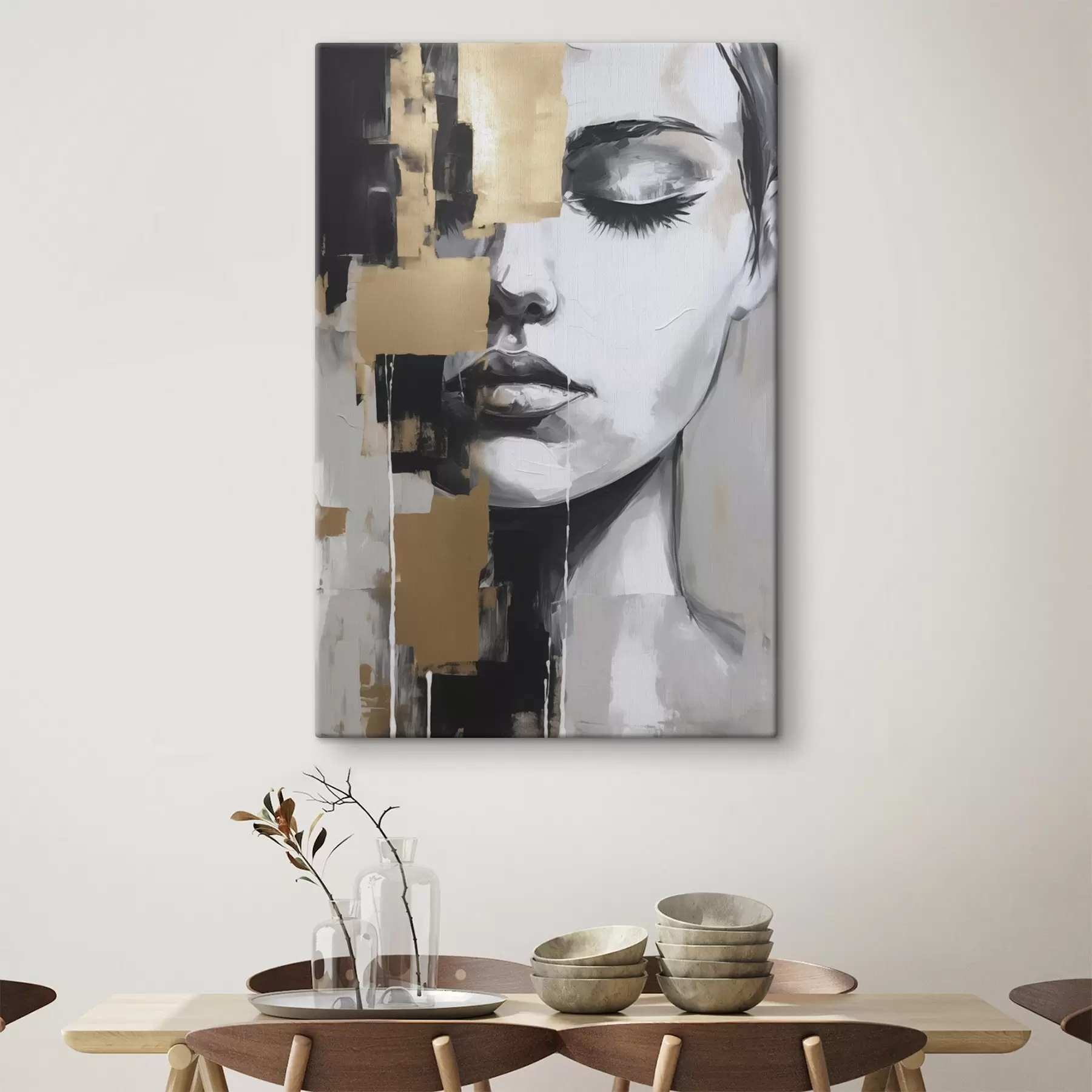 murales de pared Retrato abstracto s46842