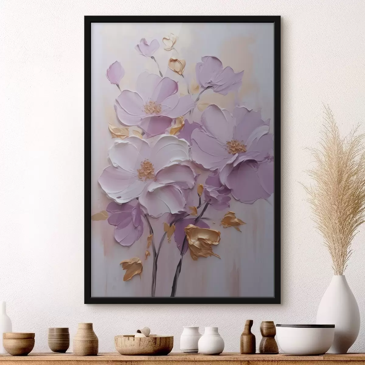 Poster flores abstractas f46838