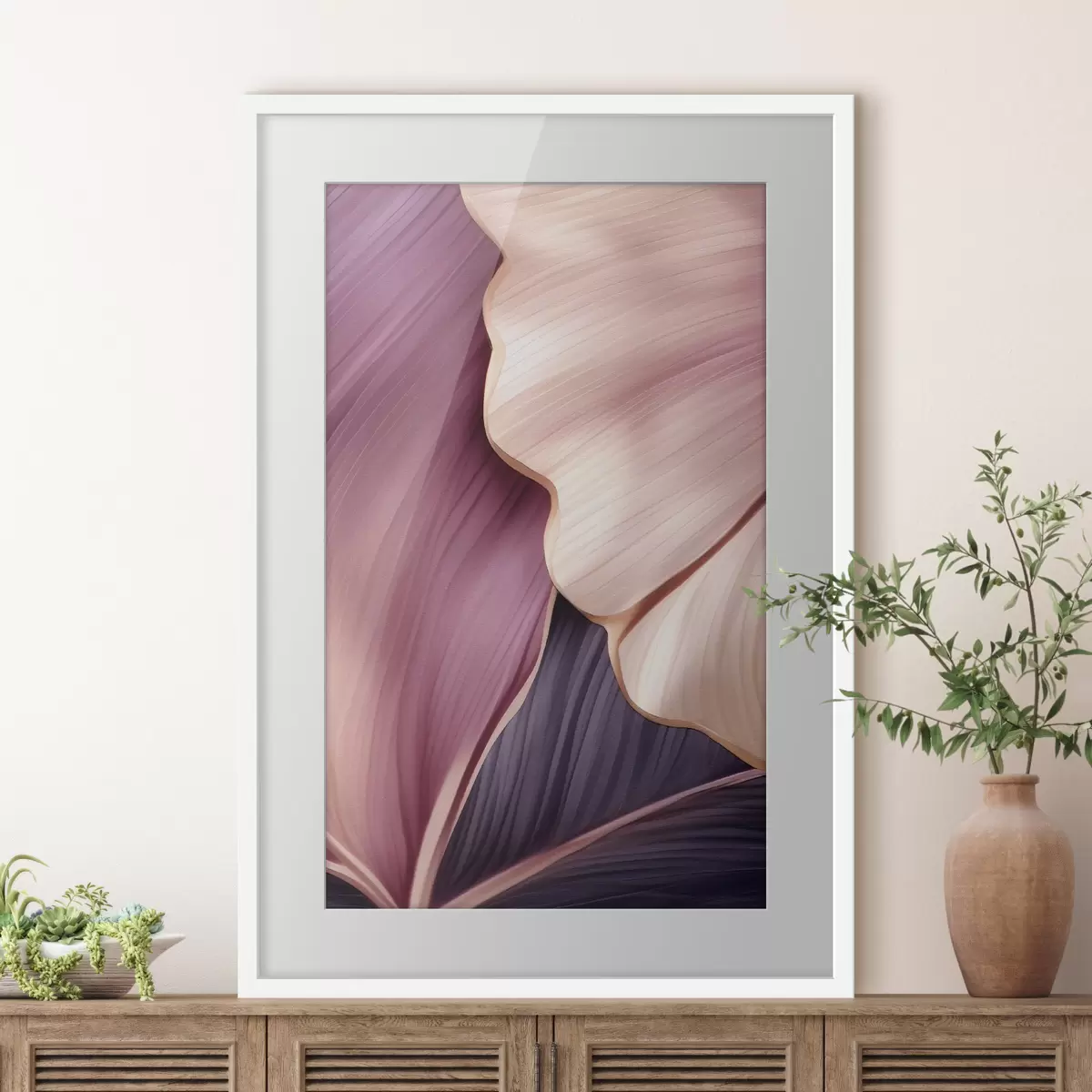 Poster Hojas abstractas f46872