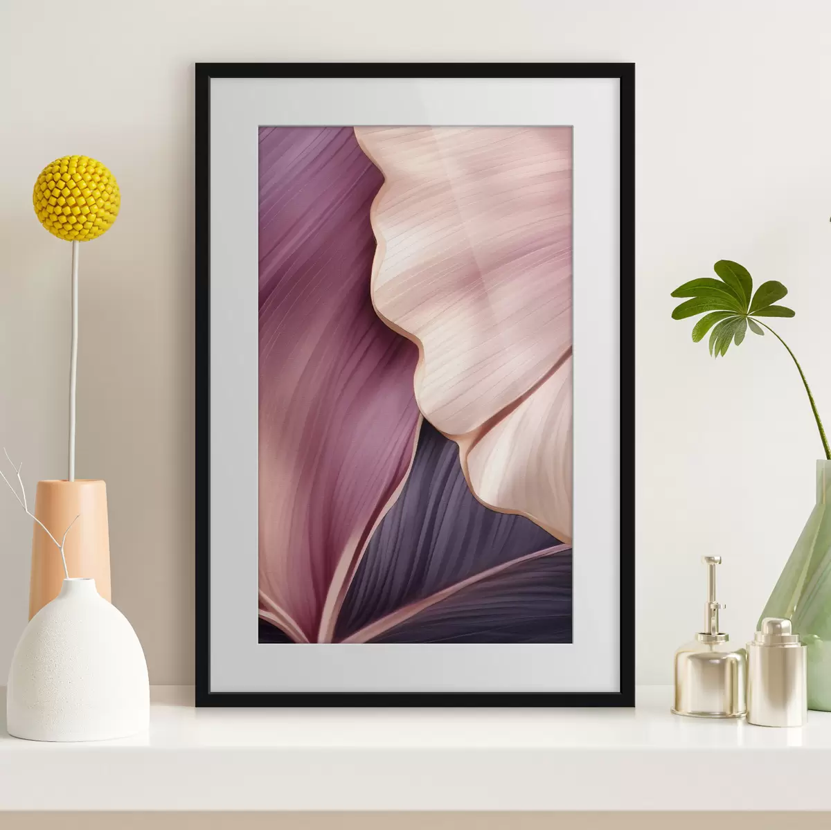 Poster Hojas abstractas f46872