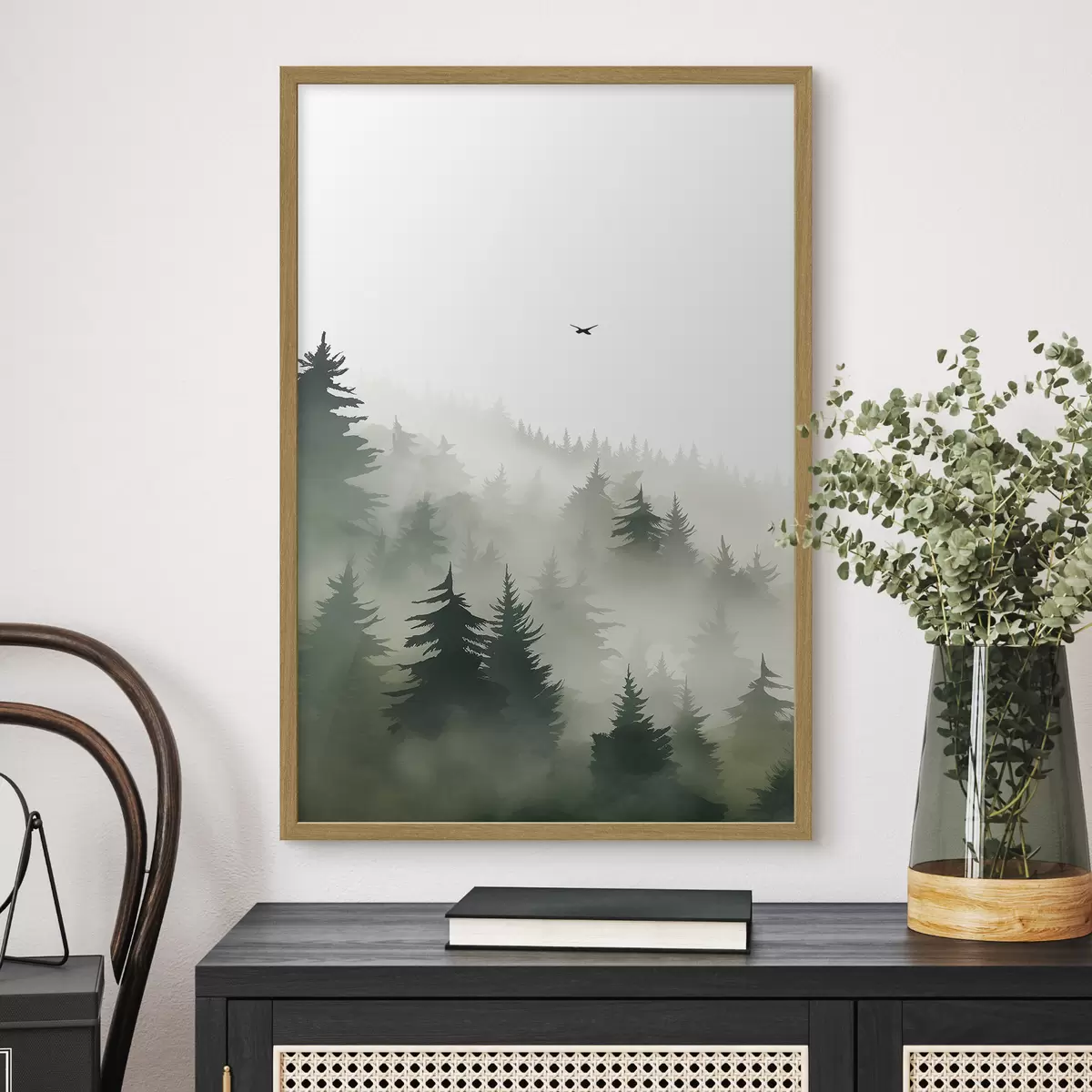 Poster Bosque en la niebla f46875