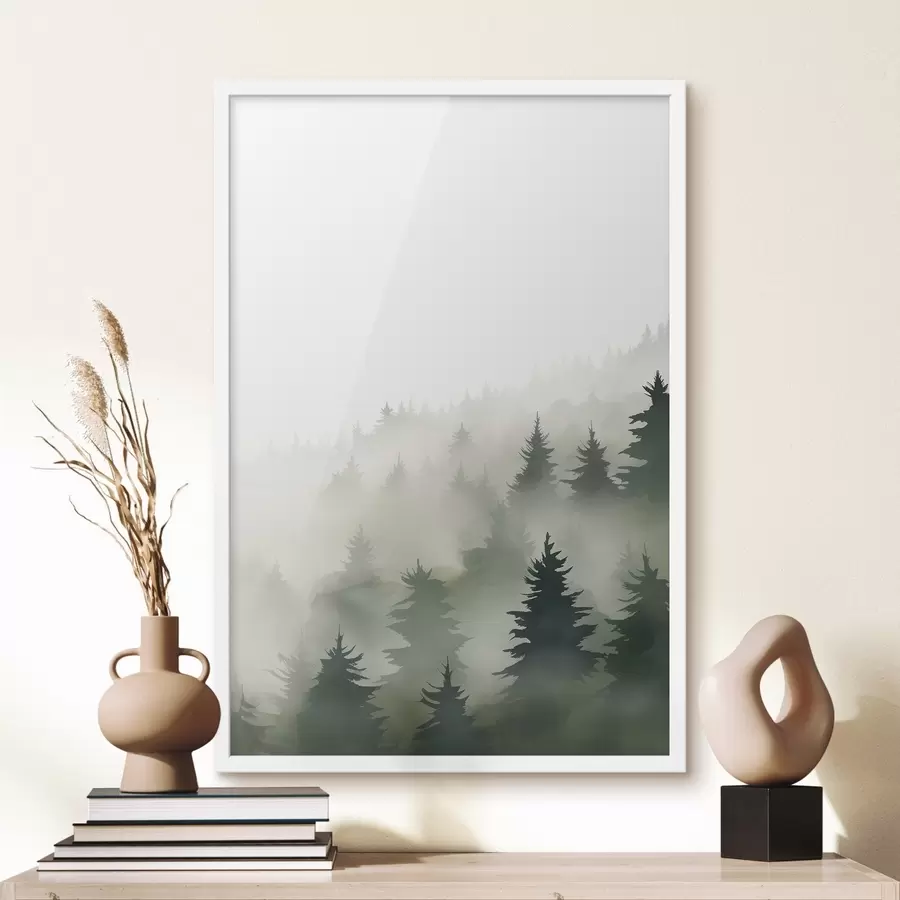 murales de pared Bosque brumoso f46876
