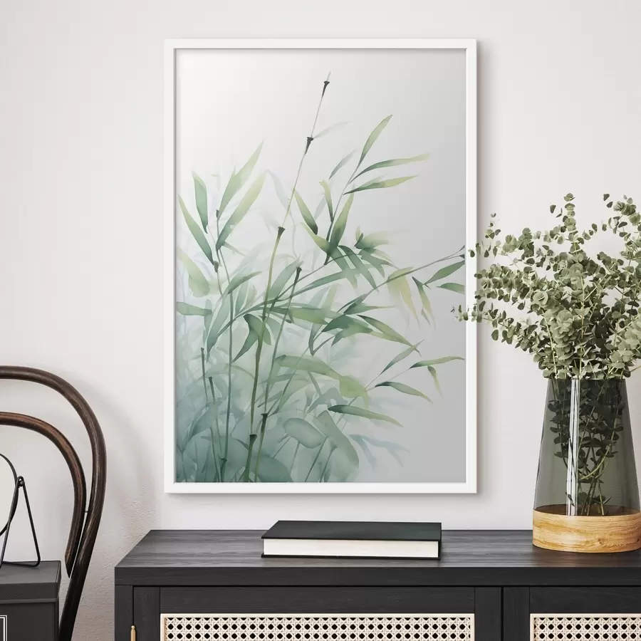 murales de pared Plantas de bambú f46877
