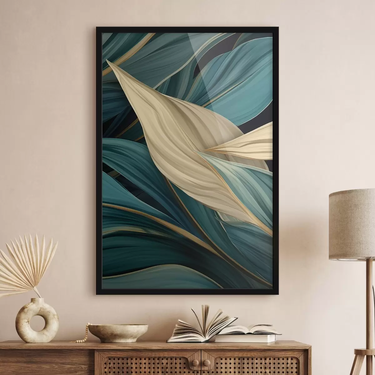 Poster Hojas abstractas grandes f46880