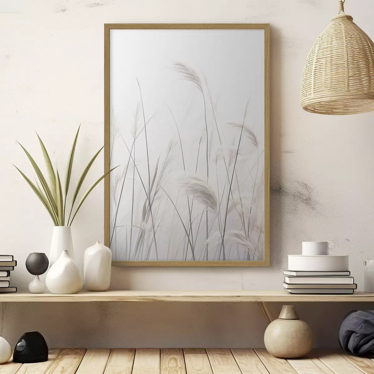 Poster Plantas sobre fondo claro f46883