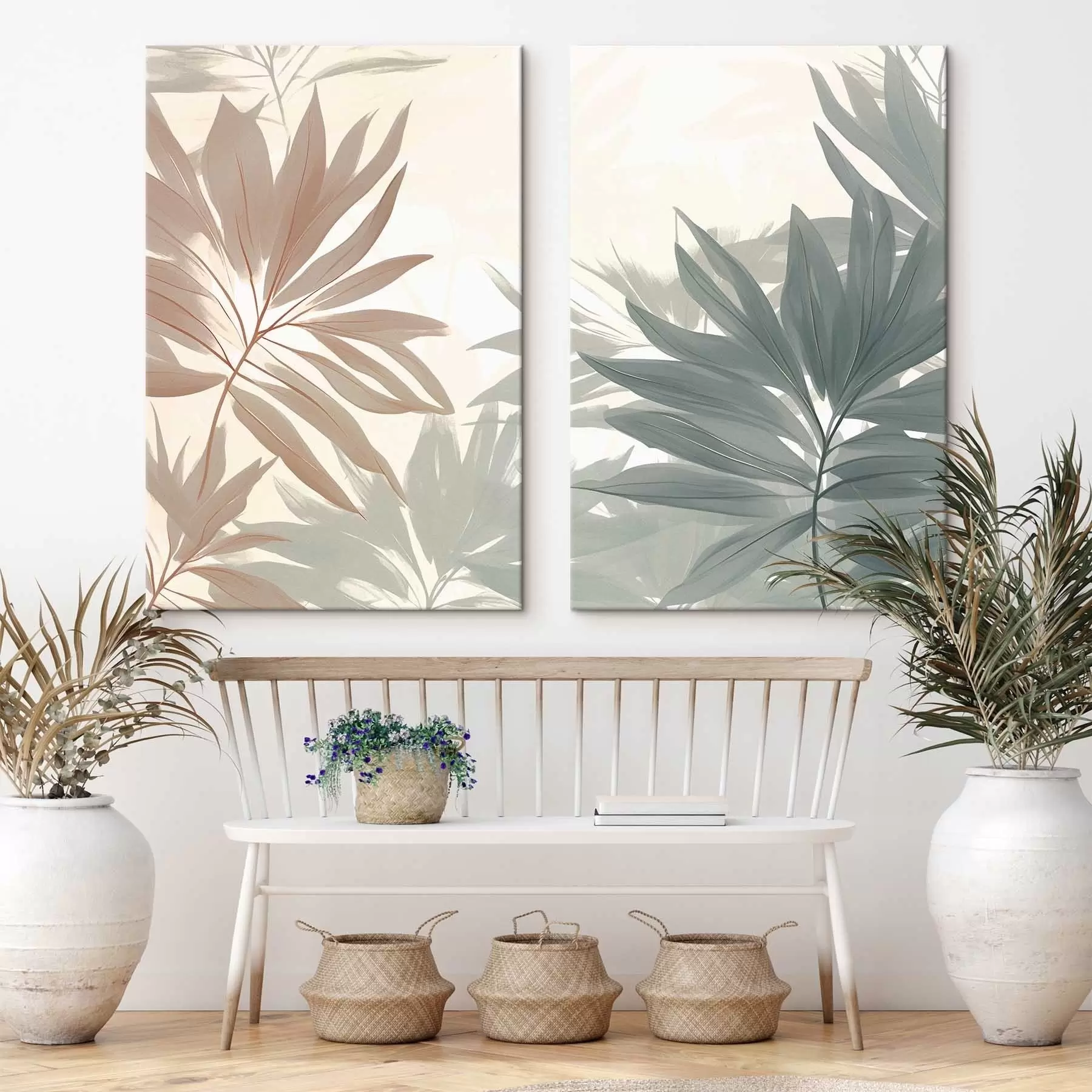 murales de pared Hojas tropicales m01060
