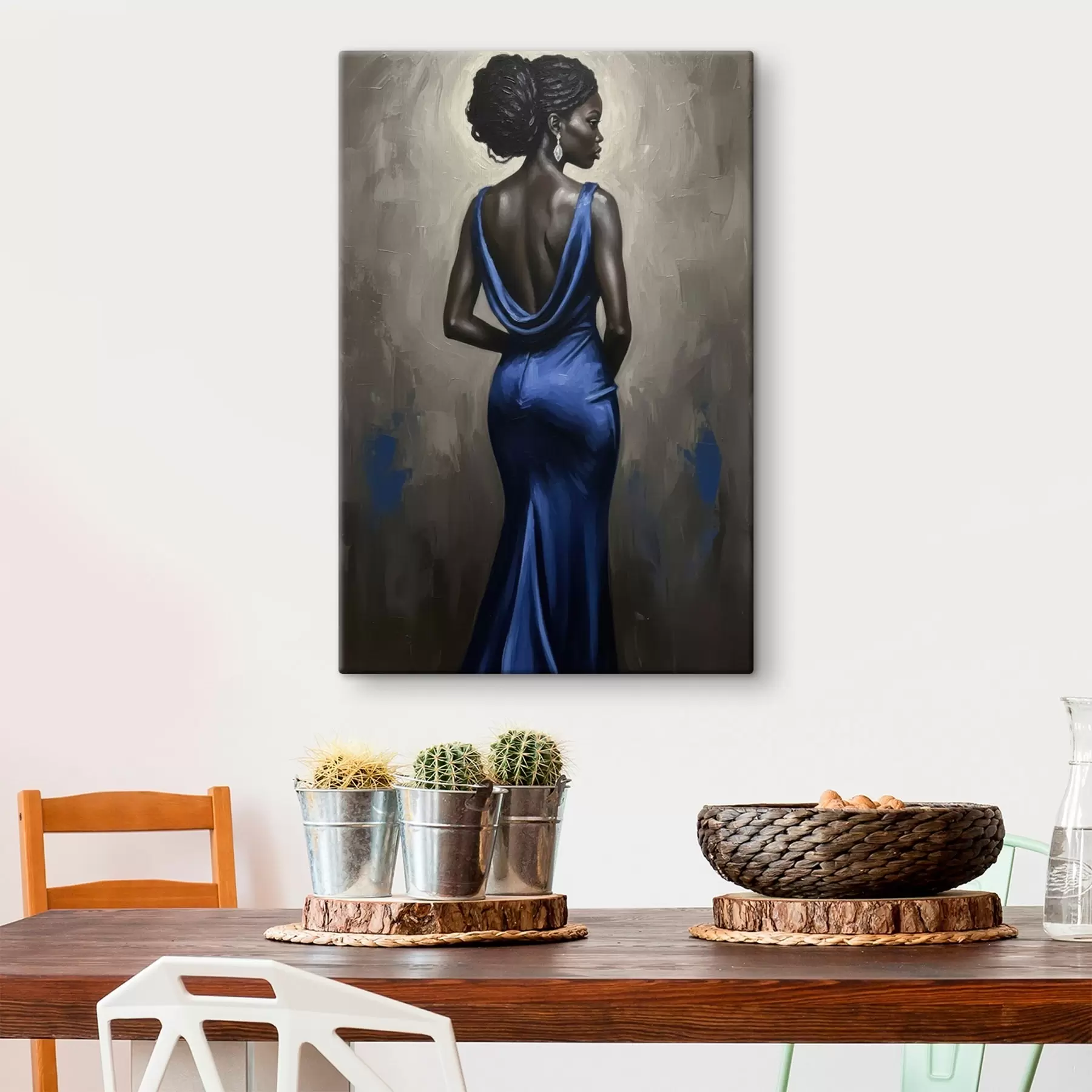 murales de pared Chica con vestido s46856