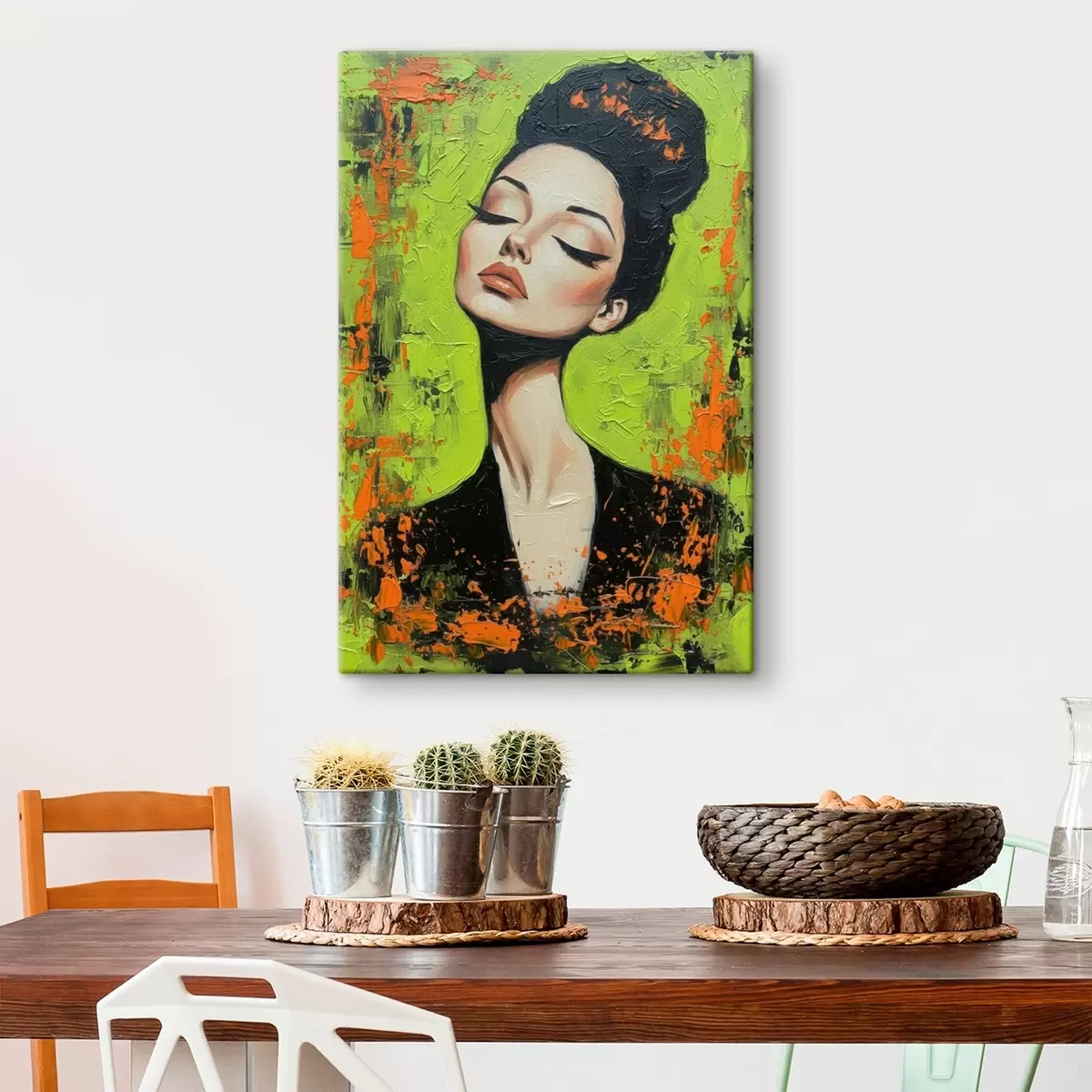 murales de pared Retrato de una niña s46860