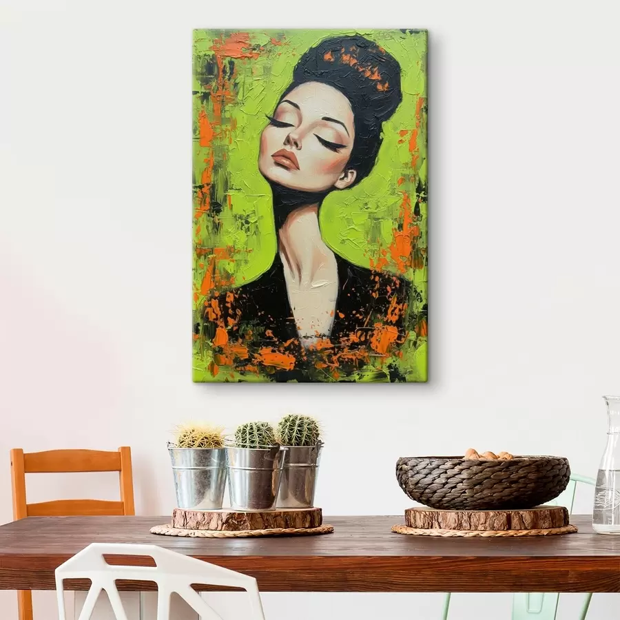 murales de pared Retrato de una niña s46860