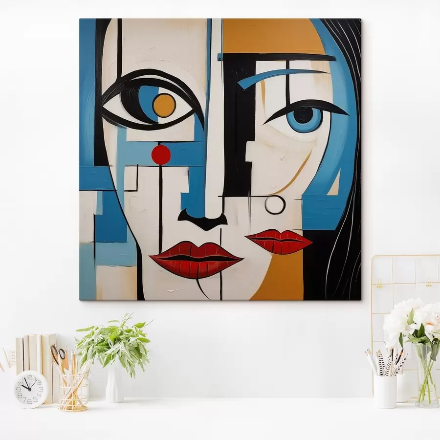 murales de pared Retrato abstracto s46870