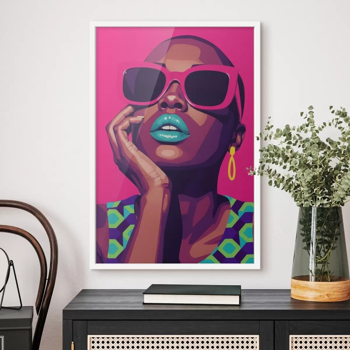Poster Retrato pop art de una chica f46859