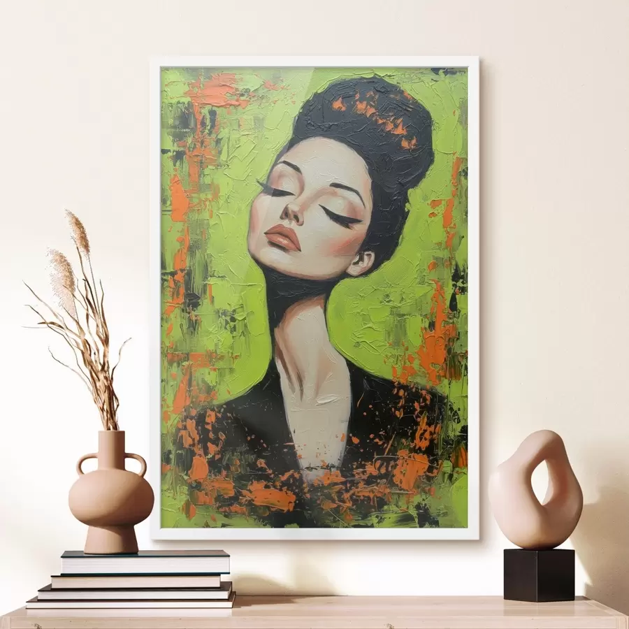 murales de pared Retrato de una niña f46860