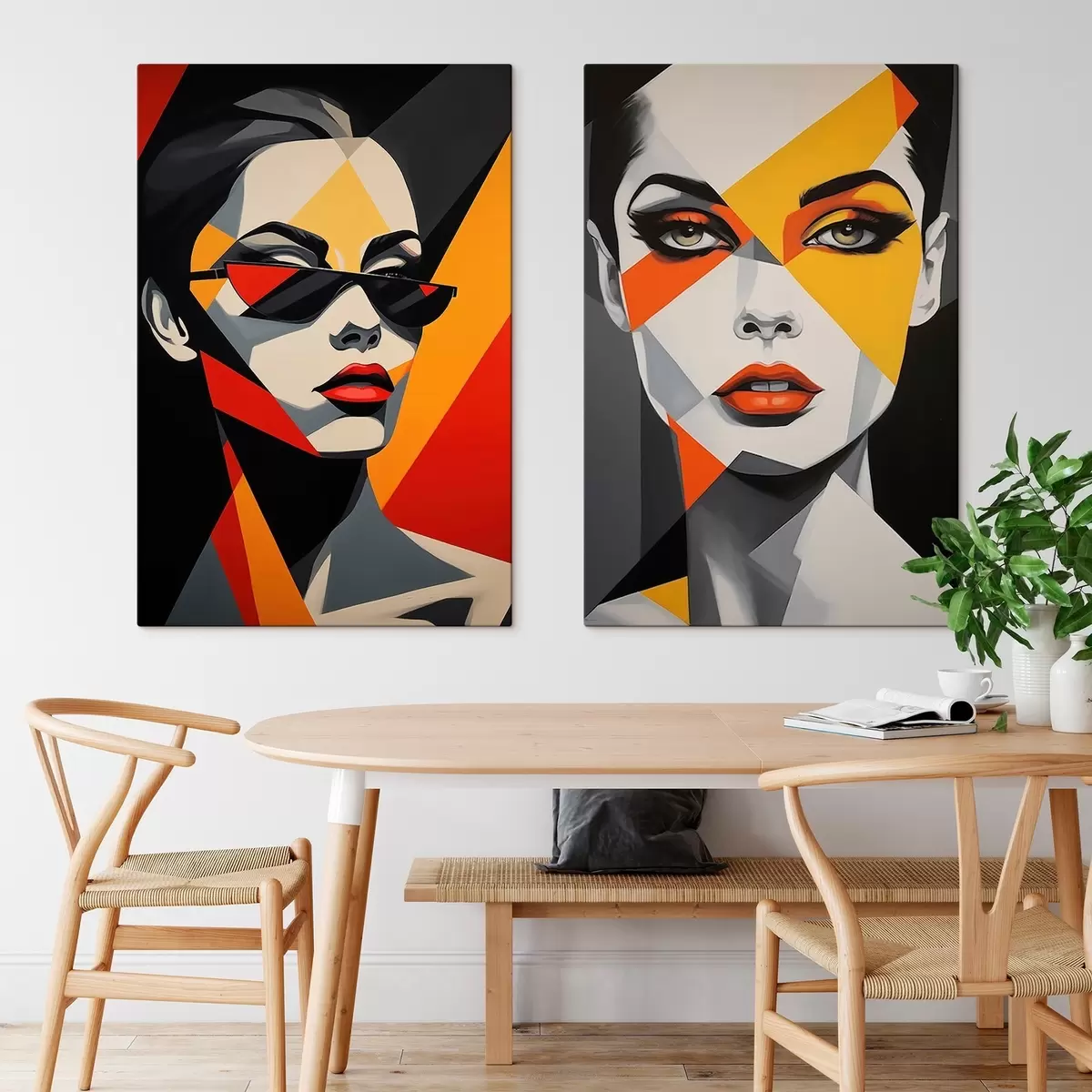 murales de pared Retratos abstractos m01077